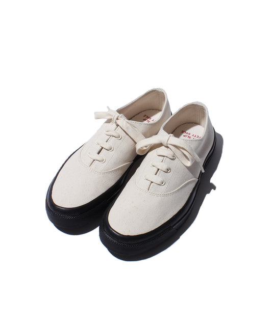 【 NEW PRICE 】WAKOUWA CANVAS OX LOW BLACK SOLE / NATURAL