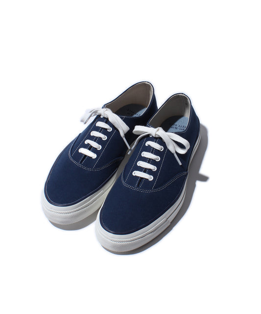 【 NEW PRICE 】WAKOUWA CANVAS OX LOW WHITE SOLE / NAVY