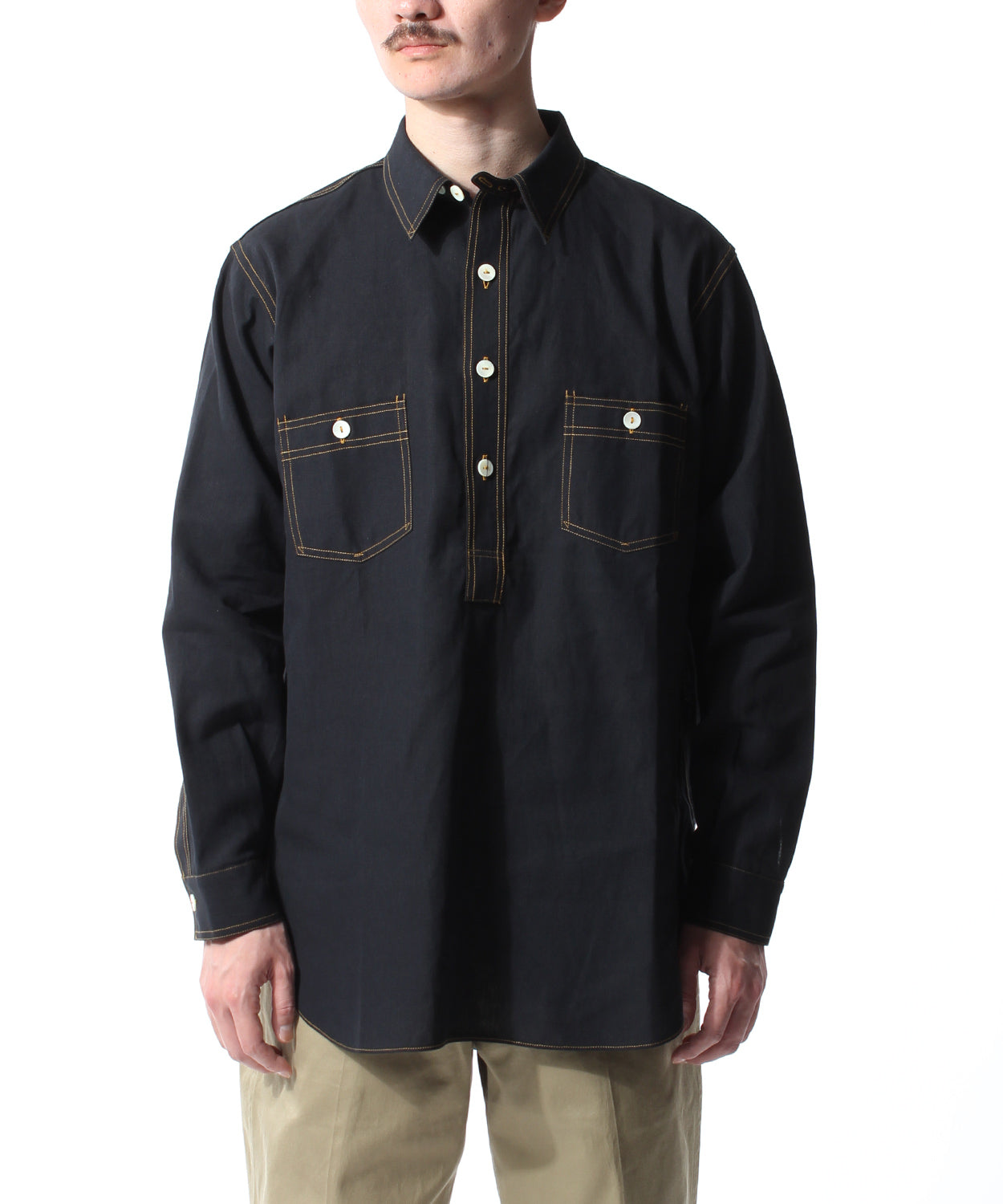 BIGYANK SHIRT C1919 PULLOVER / BLACK