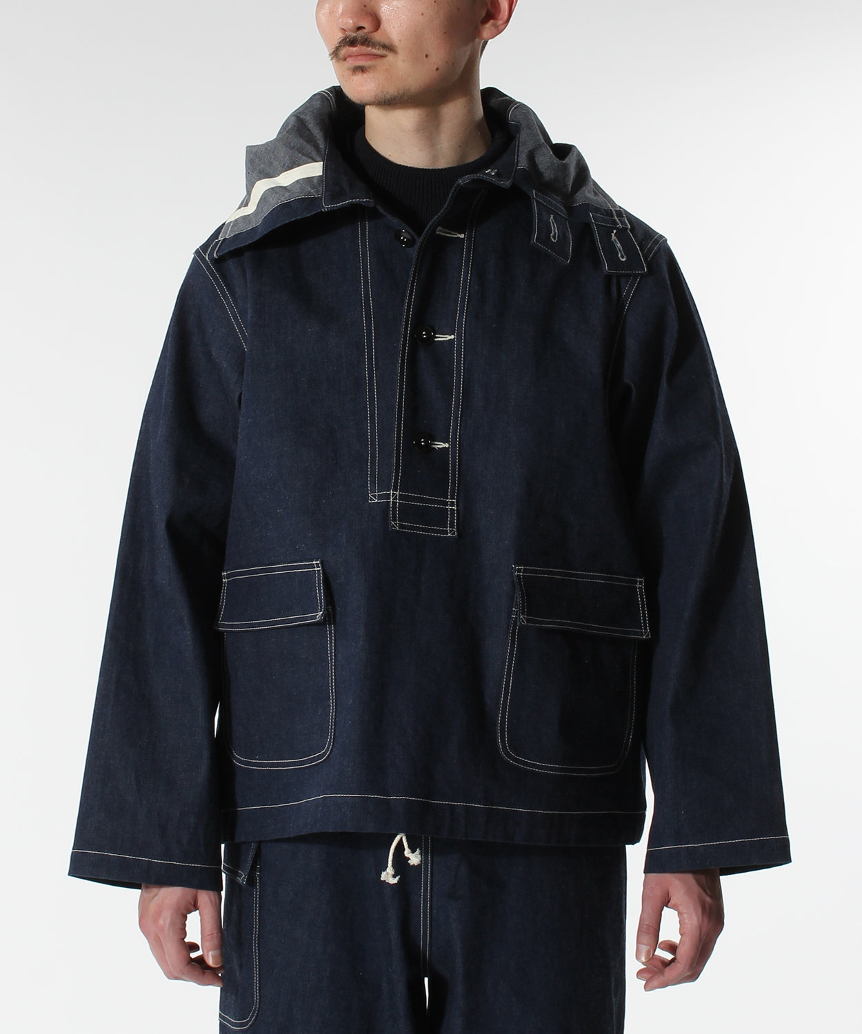 ANATOMICA USN GUNNERS PARKA / INDIGO NON WASH