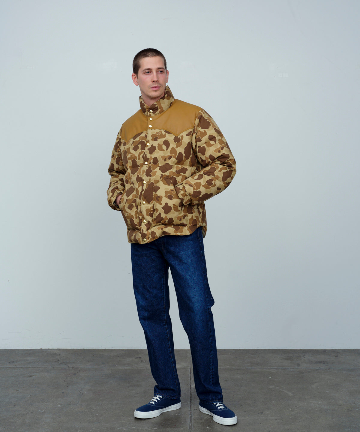 【 25FW 】RMFC HERITAGE DOWN JACKET HUNTER CAMO / BROWN