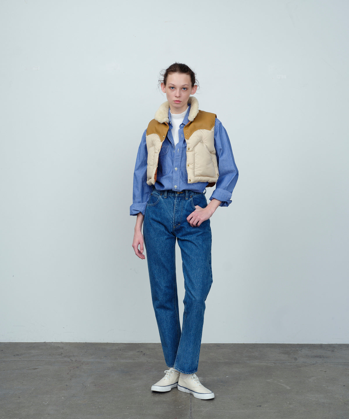 【 25FW 】RMFC HERITAGE ANNELLE VEST / L.BEIGE