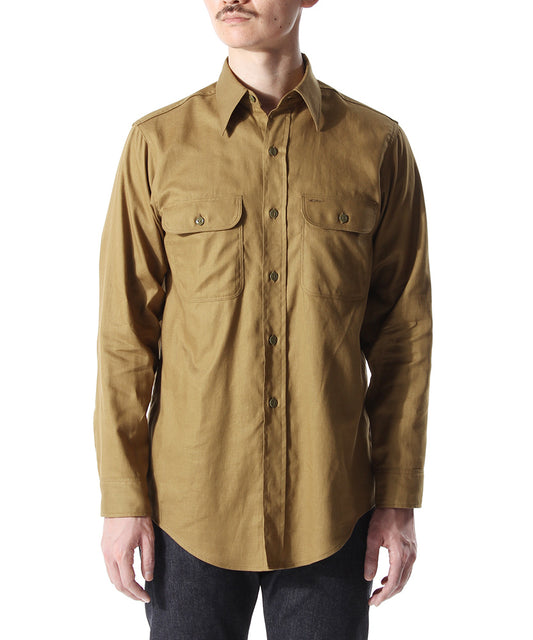 ANATOMICA BIG A SHIRT CHAMBRAY / OLIVE