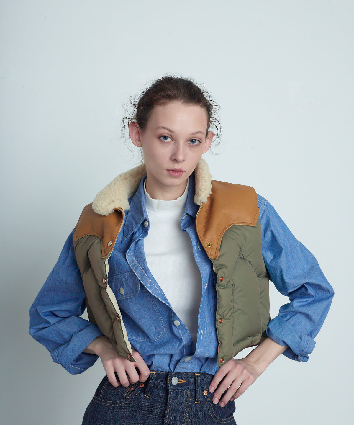 【 25FW 】RMFC HERITAGE ANNELLE VEST / OLIVE