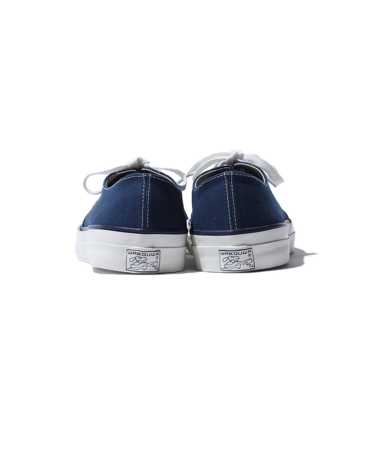 【 NEW PRICE 】WAKOUWA CANVAS OX LOW WHITE SOLE / NAVY