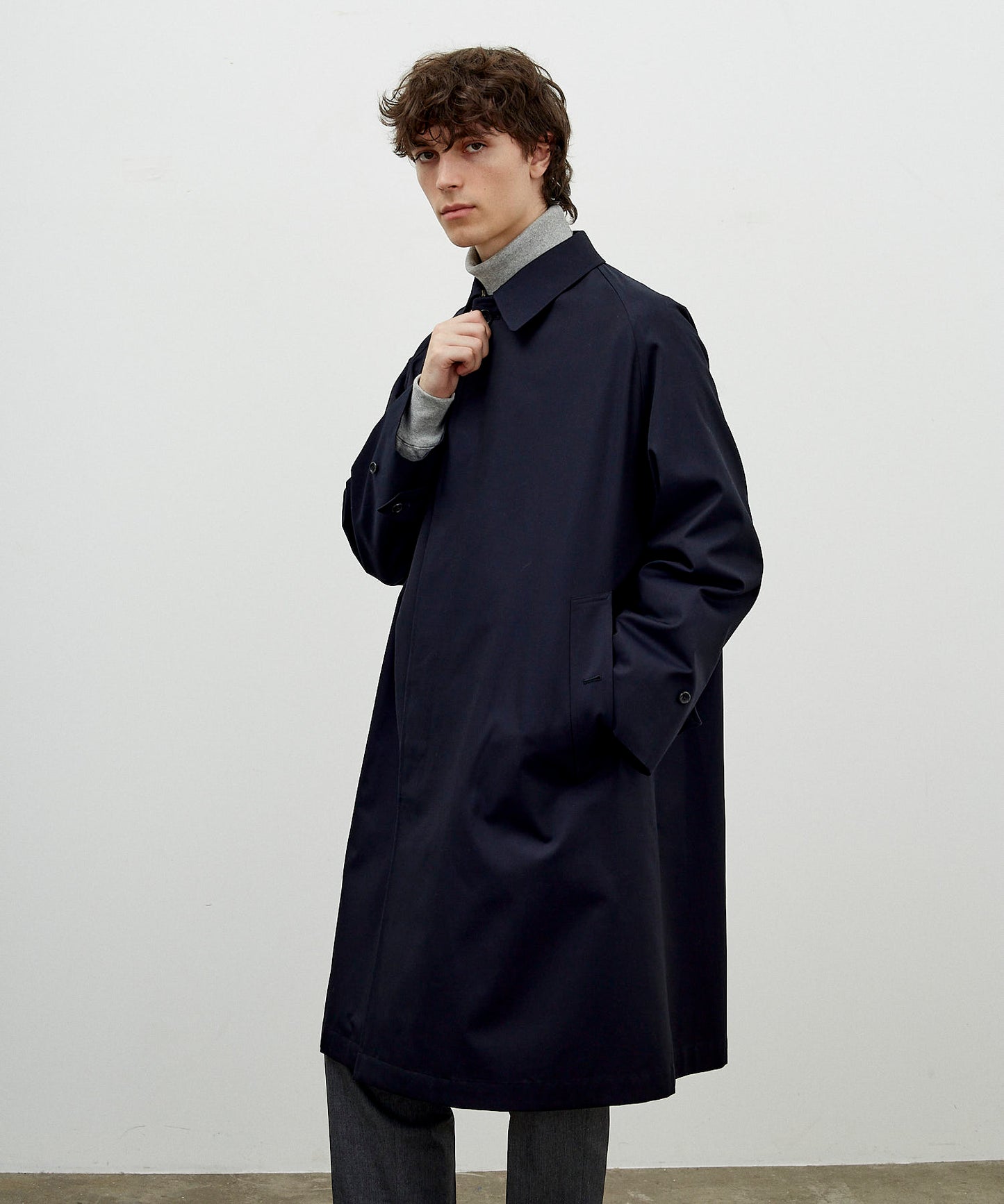 【 25FW 】ANATOMICA SINGLE RAGLAN COAT Ⅰ / NAVY