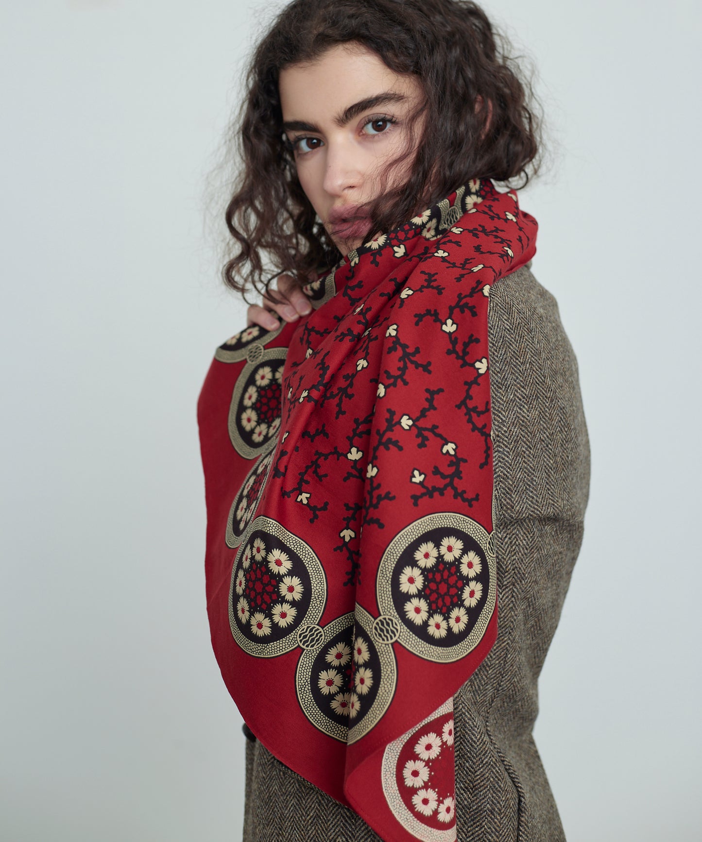 【 25FW 】ANATOMICA SIX PETAL FLOWER / RED