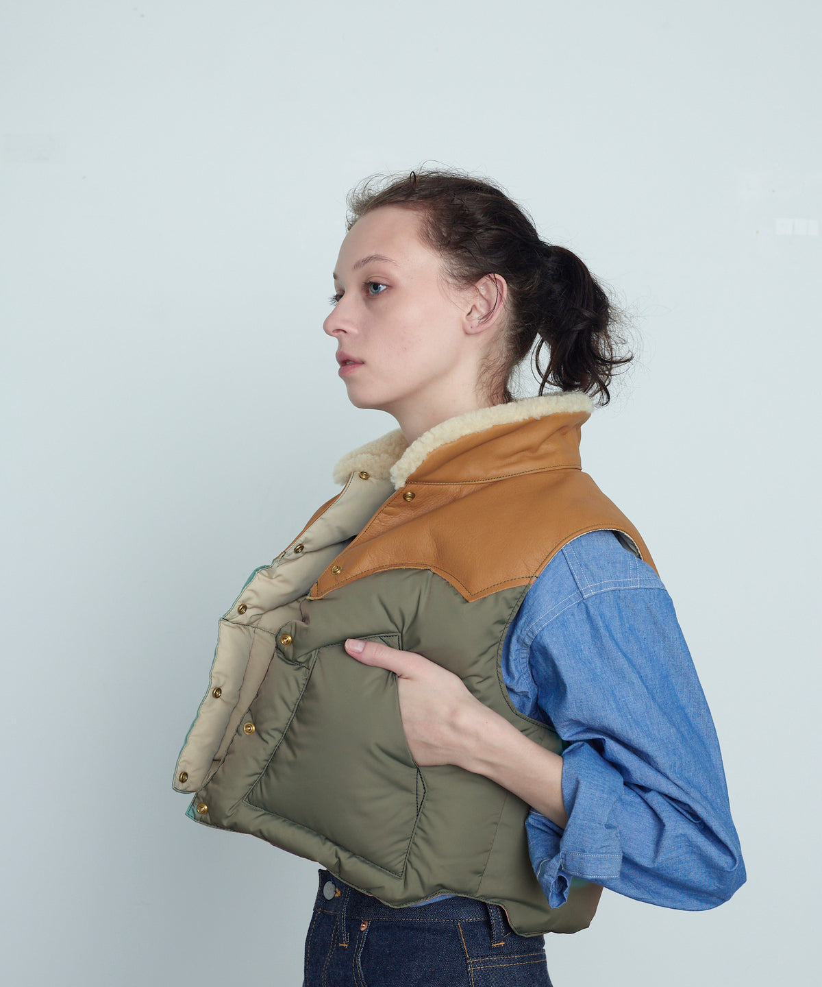 【 25FW 】RMFC HERITAGE ANNELLE VEST / OLIVE