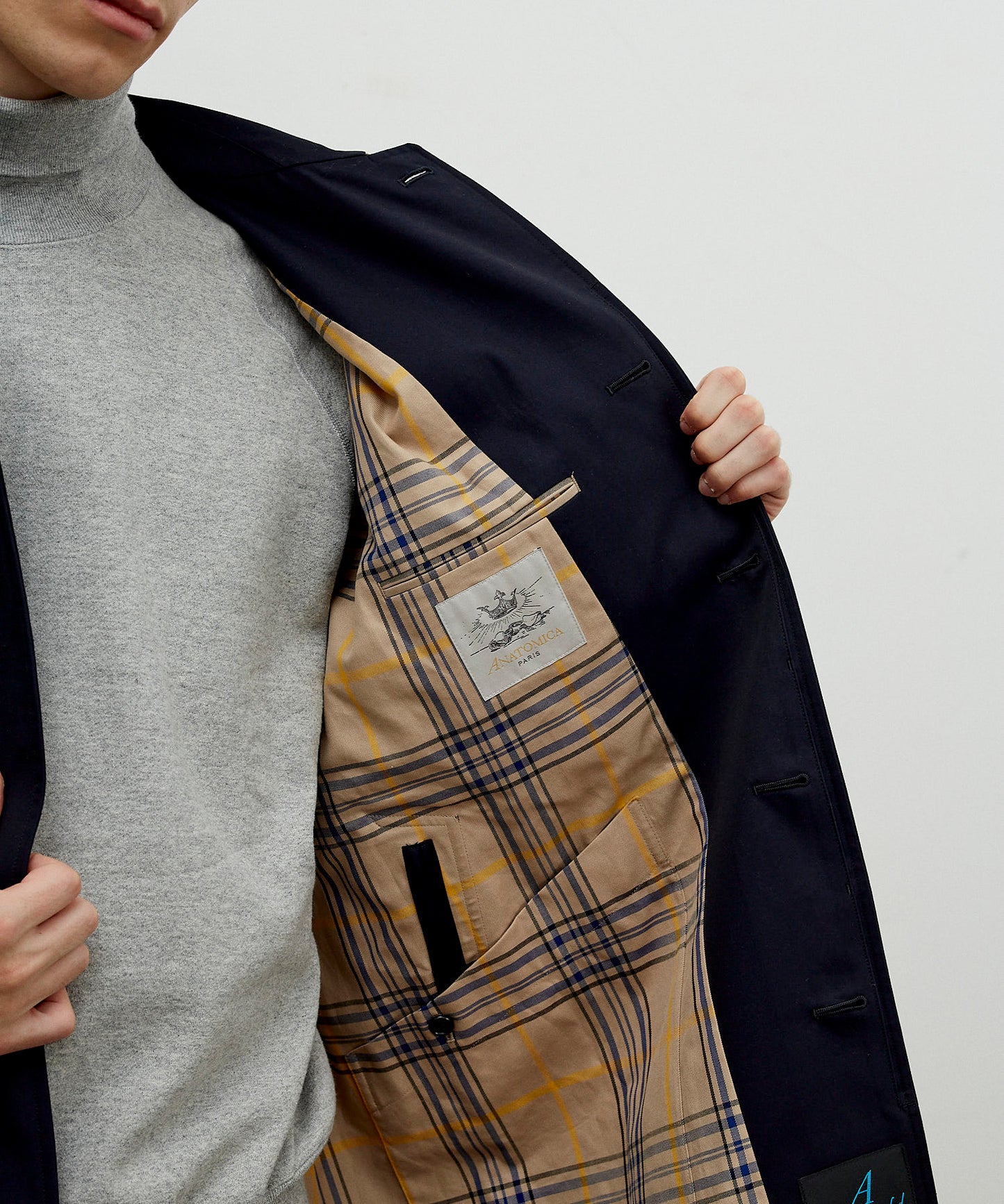 【 25FW 】ANATOMICA SINGLE RAGLAN COAT Ⅰ / NAVY