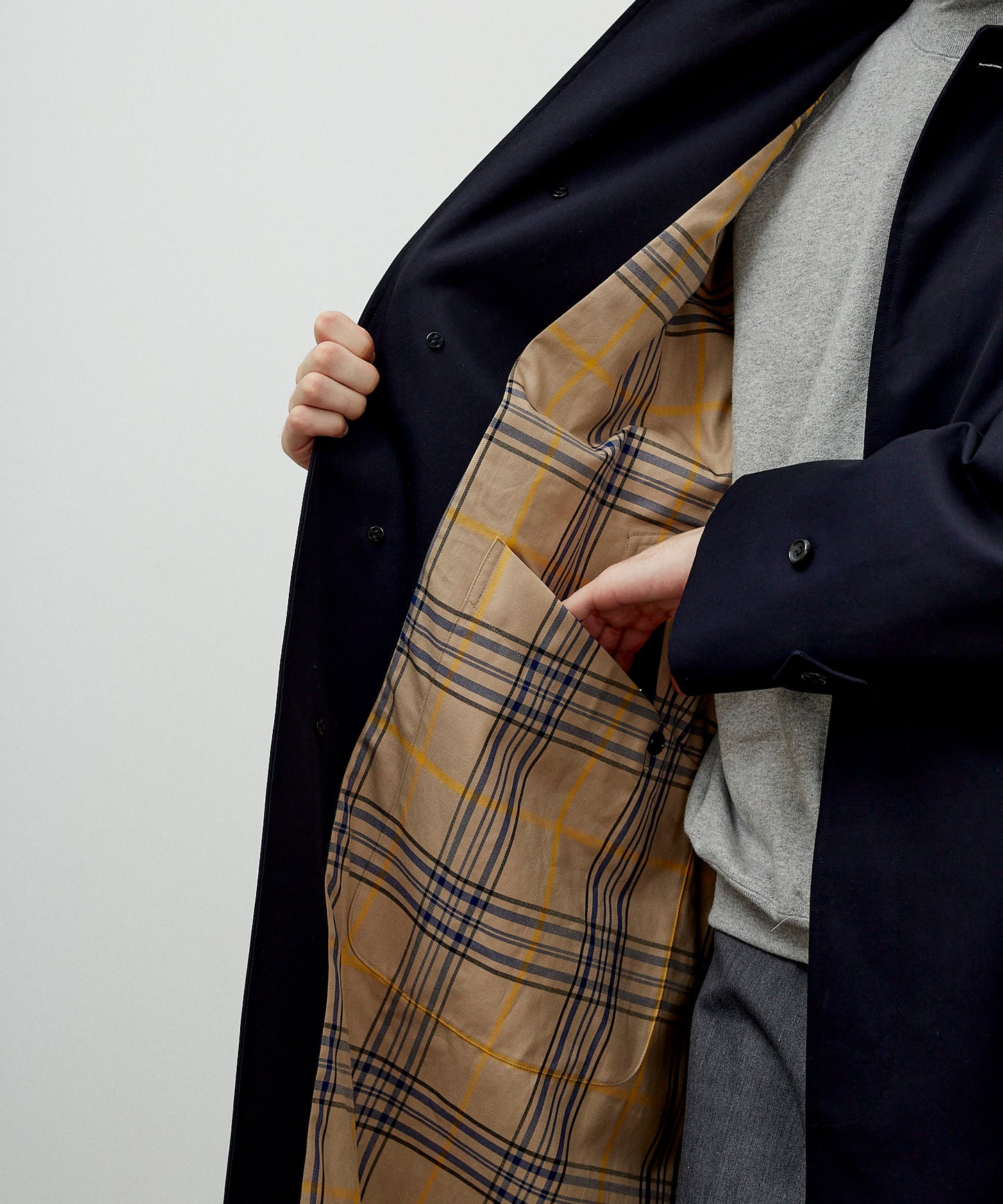 【 25FW 】ANATOMICA SINGLE RAGLAN COAT Ⅰ / NAVY