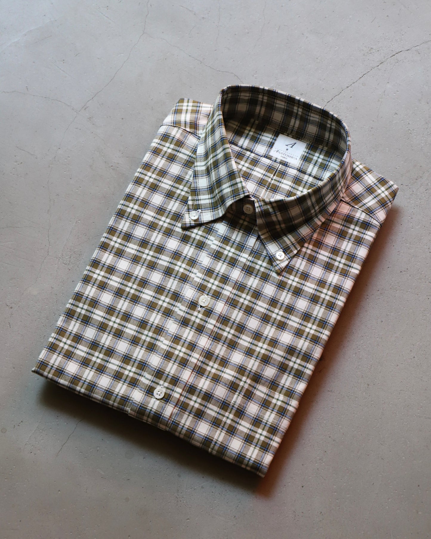 【 24FW 】ANATOMICA BD SHIRT BB PLAID / OLIVE