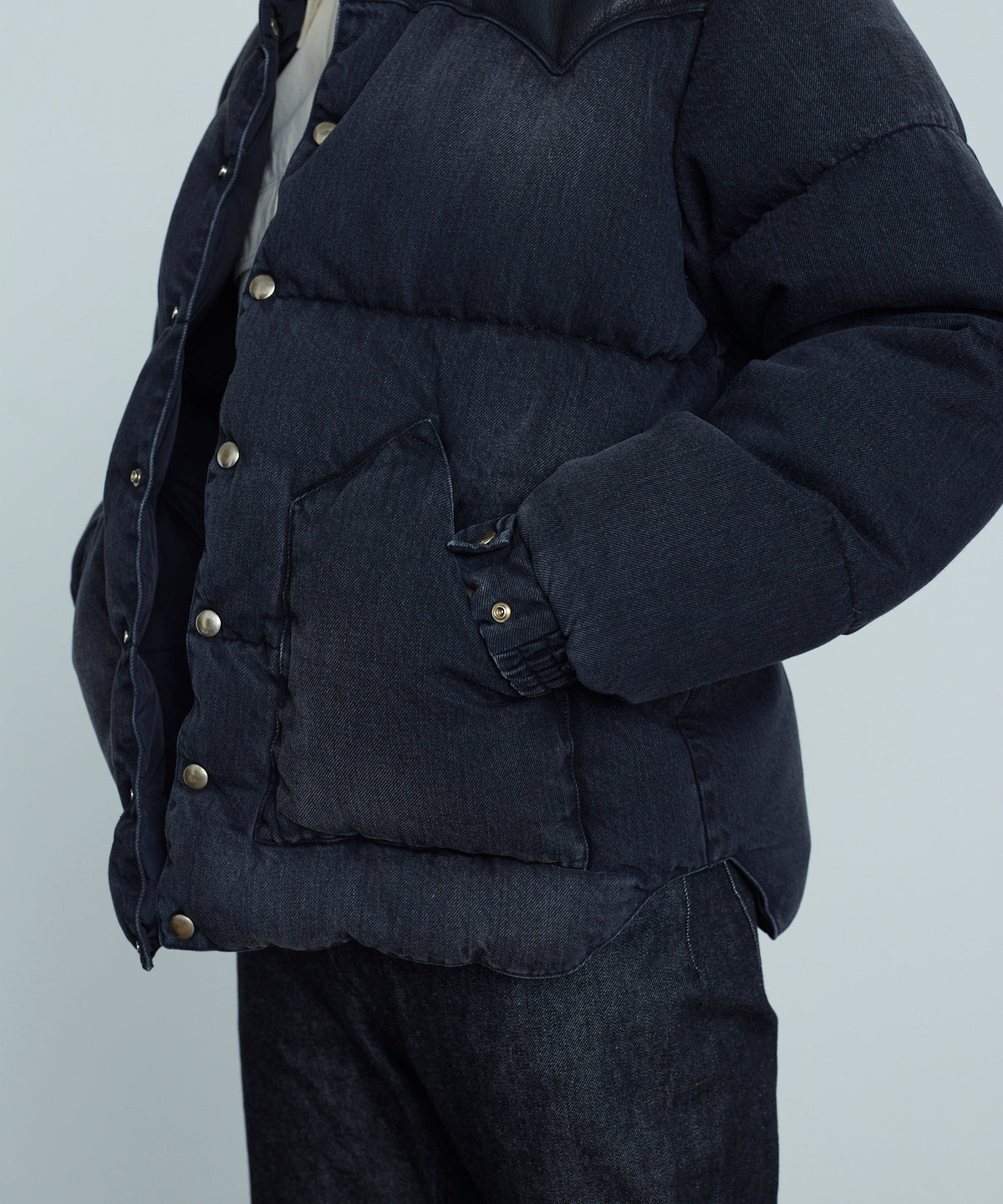 【 25FW PRE-ORDER 】RMFC HERITAGE DOWN JACKET DNIM / DENIM BLACK