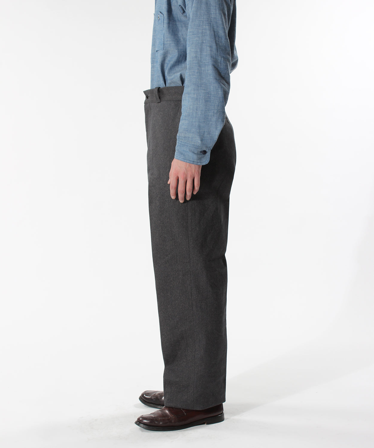 【 24FW 】YANKSHIRE 1963 TROUSERS HEATHER CHAMBRAY