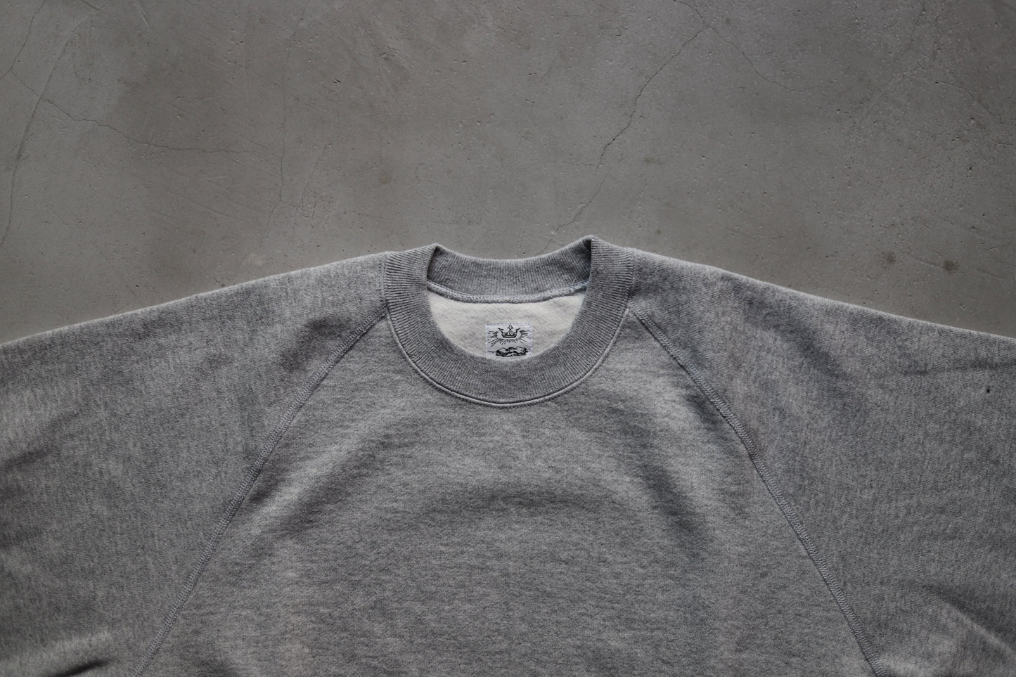 【 24FW 】ANATOMICA SWEAT RAGLAN CREW NECK / GREY