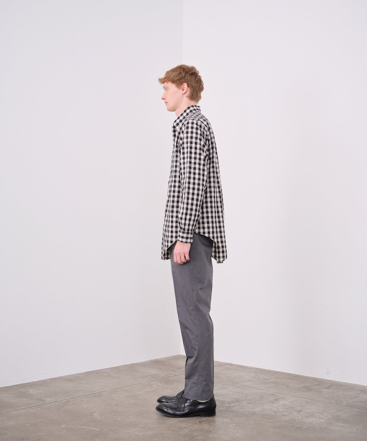 【 25SS 】ANATOMICA BD SHIRT GINGHAM / BLACK