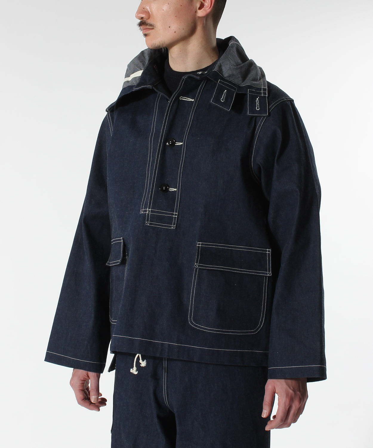 ANATOMICA USN GUNNERS PARKA / INDIGO NON WASH