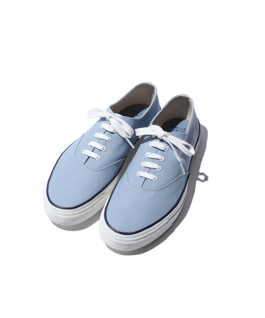 【 NEW PRICE 】WAKOUWA CANVAS OX LOW WHITE SOLE / FADEDBLUE (SAX)