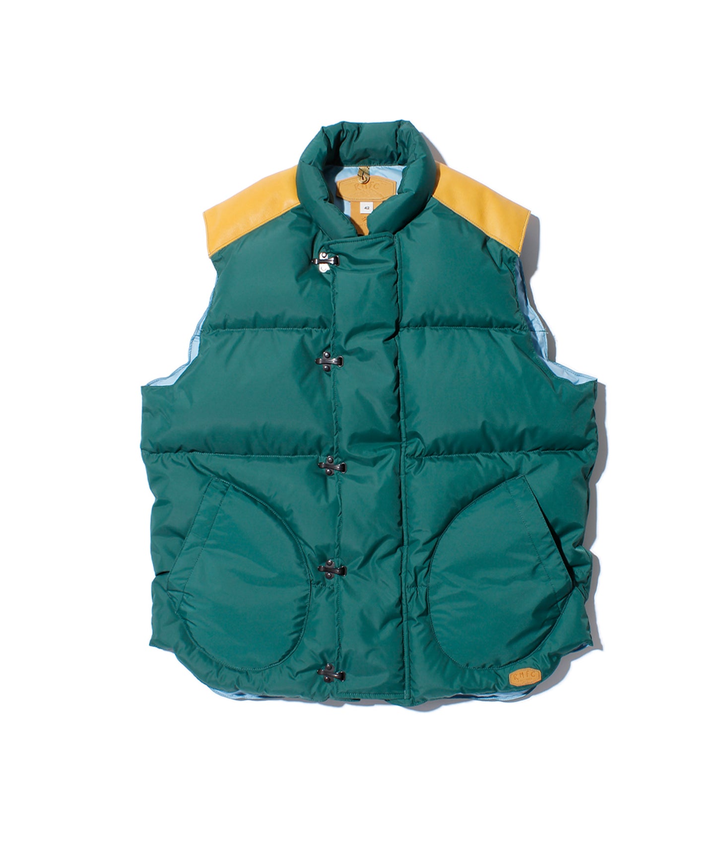 RMFC × Nigel Cabourn HERITAGE DOWN VEST CLIP / GREEN