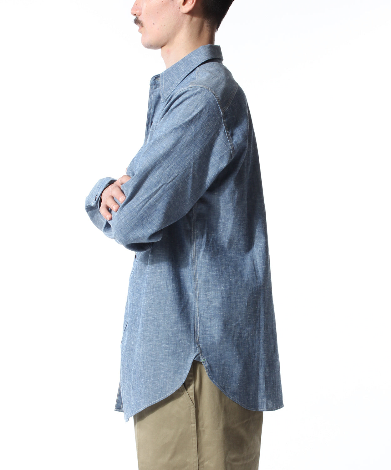 【 Restock 】BIGYANK M1935 WORK SHIRT CHAMBRAY / INDIGO