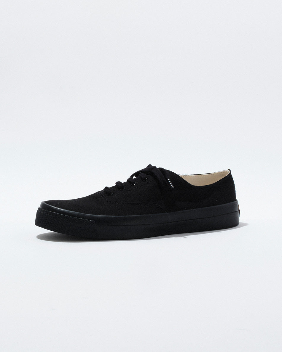 【 26SS 】WAKOUWA CANVAS OX LOW BLACK SOLE / BLACK