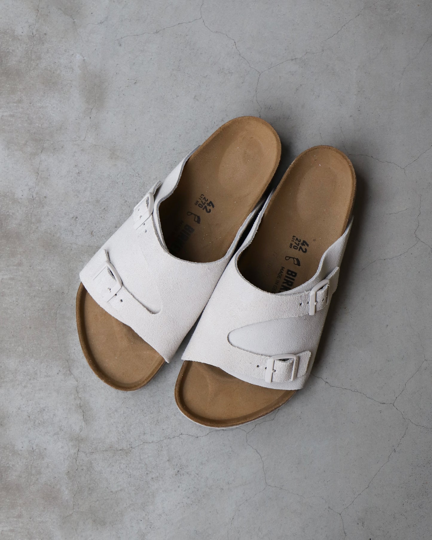 【 24FW 】BIRKENSTOCK Zürich REGULAR VL SUEDE / WHITE