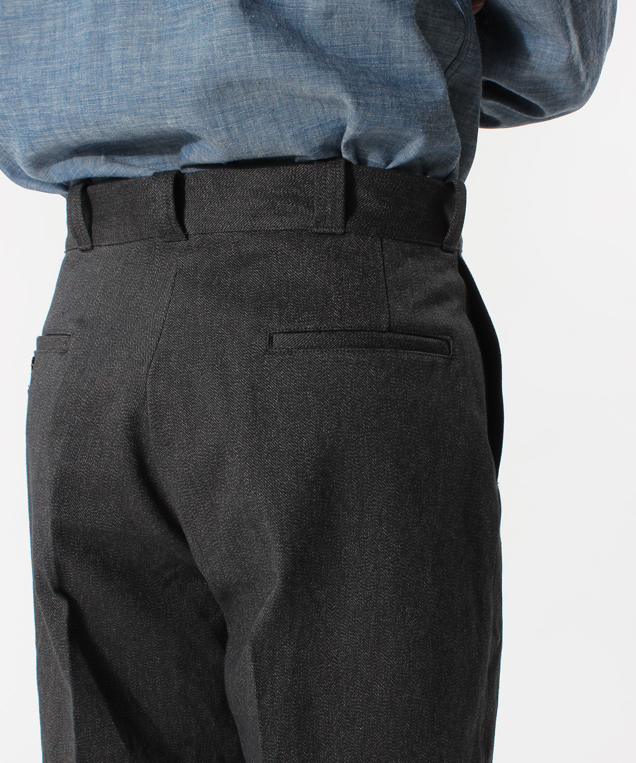 【 24FW 】YANKSHIRE 1963 TROUSERS HEATHER CHAMBRAY