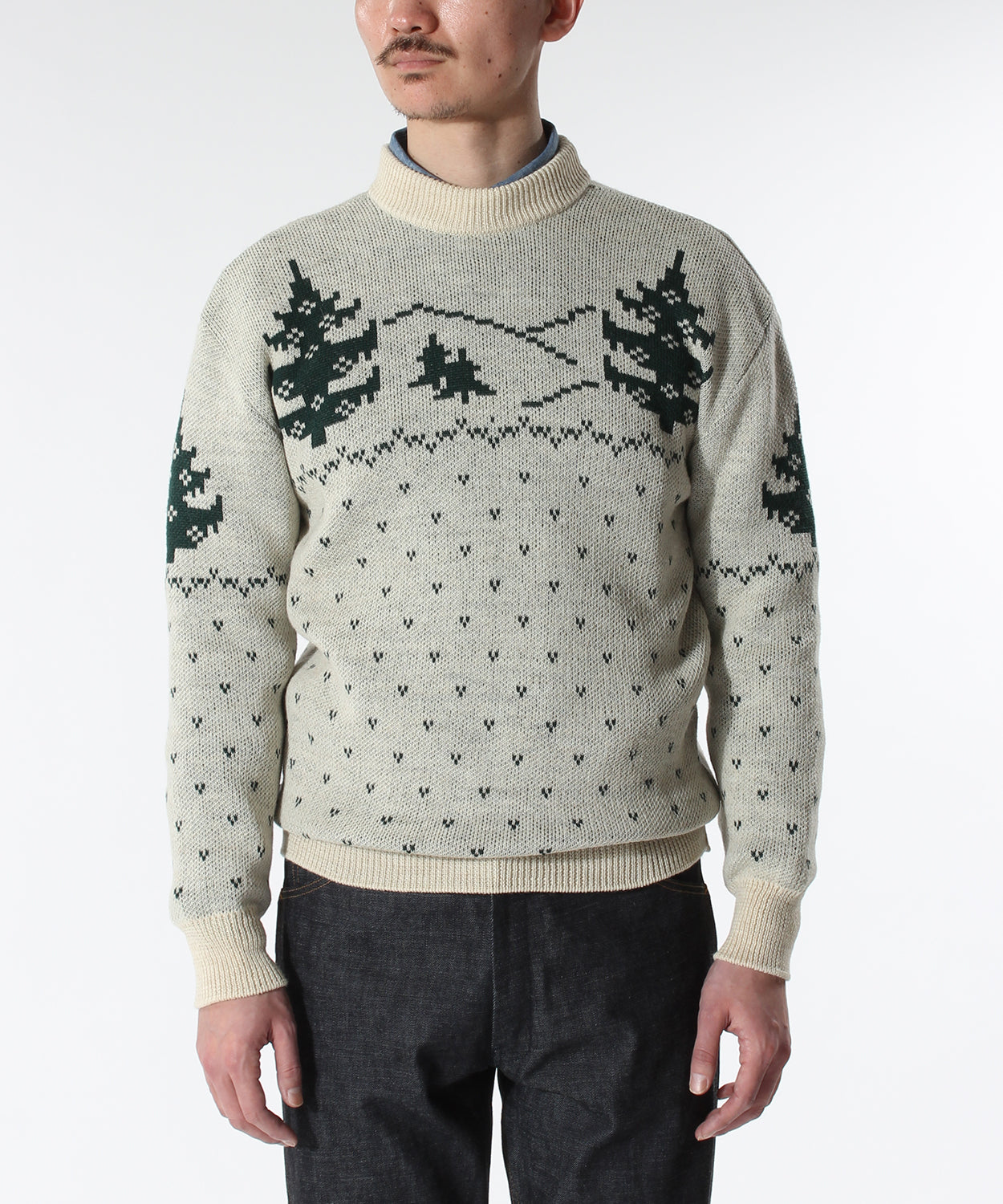Der SUMMLER HOLIDAY KNIT CREW / GREEN