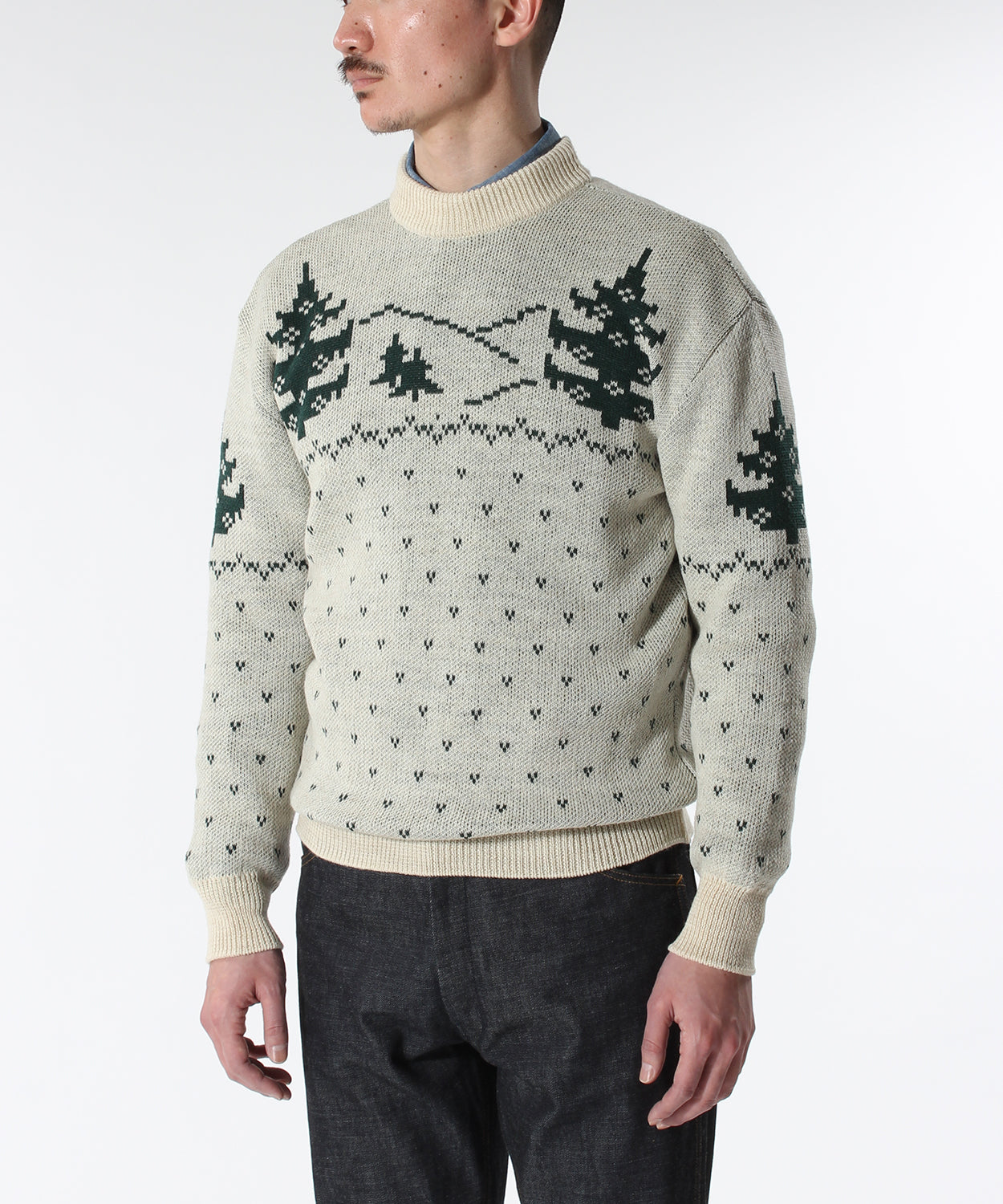 Der SUMMLER HOLIDAY KNIT CREW / GREEN