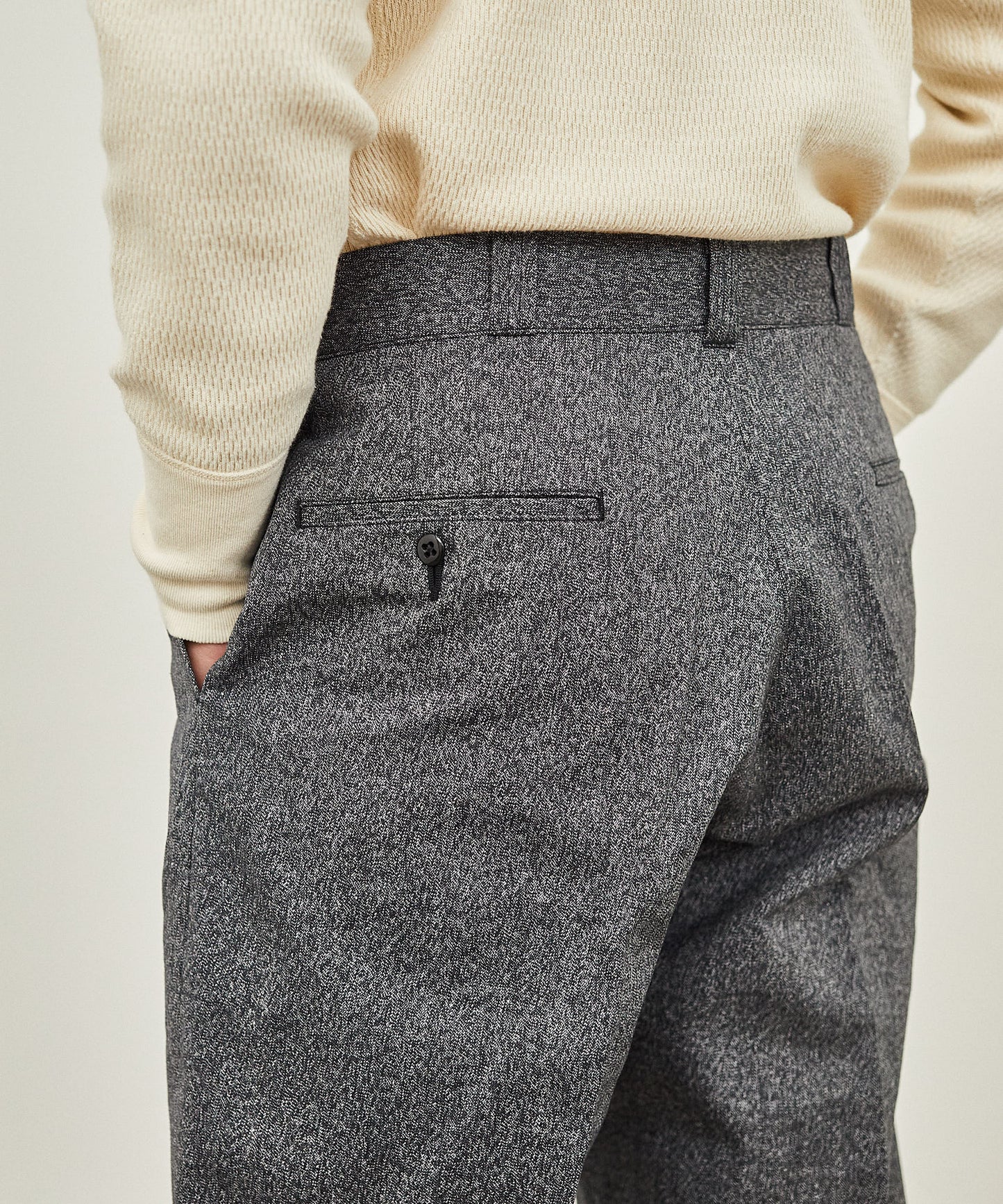 【 24FW 】YANKSHIRE 1963 TROUSERS HEATHER CHAMBRAY