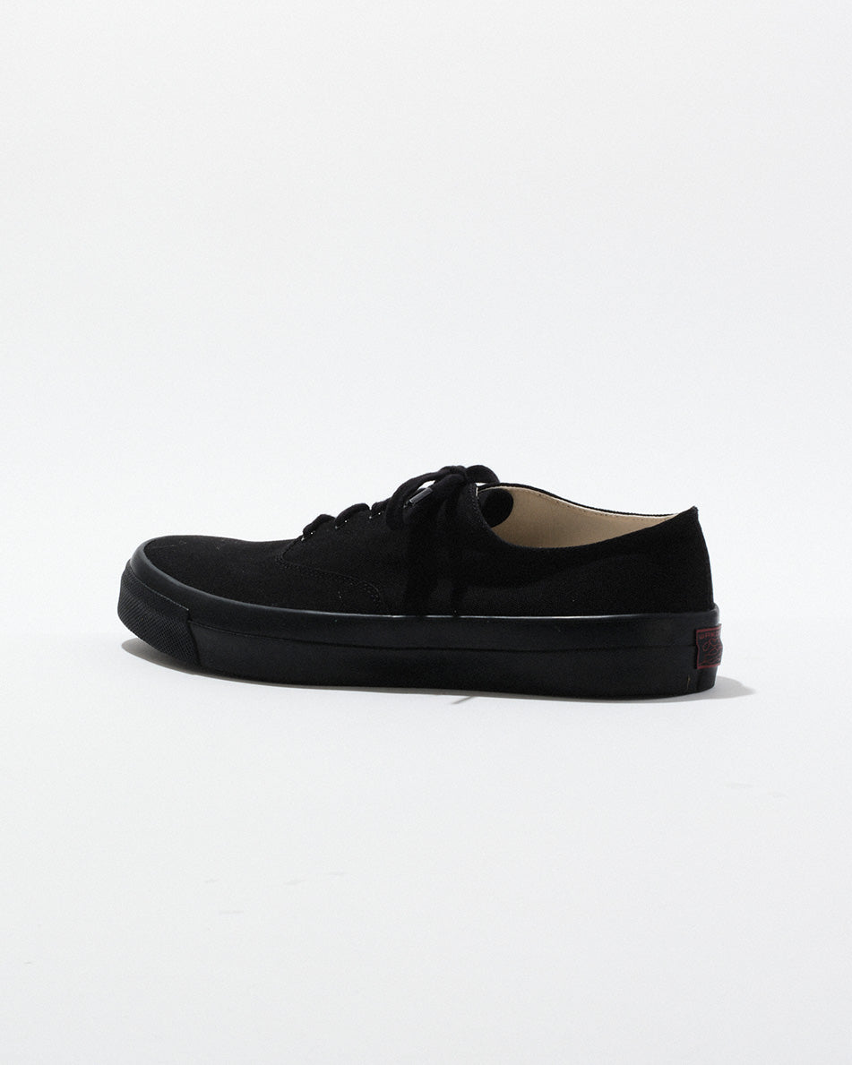 【 26SS 】WAKOUWA CANVAS OX LOW BLACK SOLE / BLACK