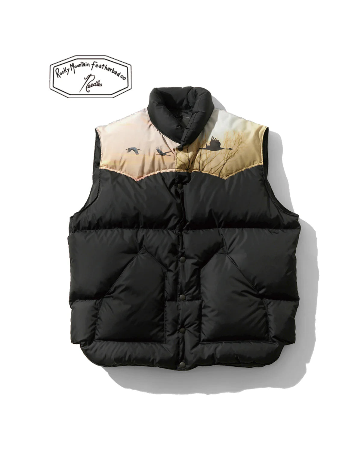【 25FW 】Needles × RMFC Crane Yoke Down Vest / BLACK
