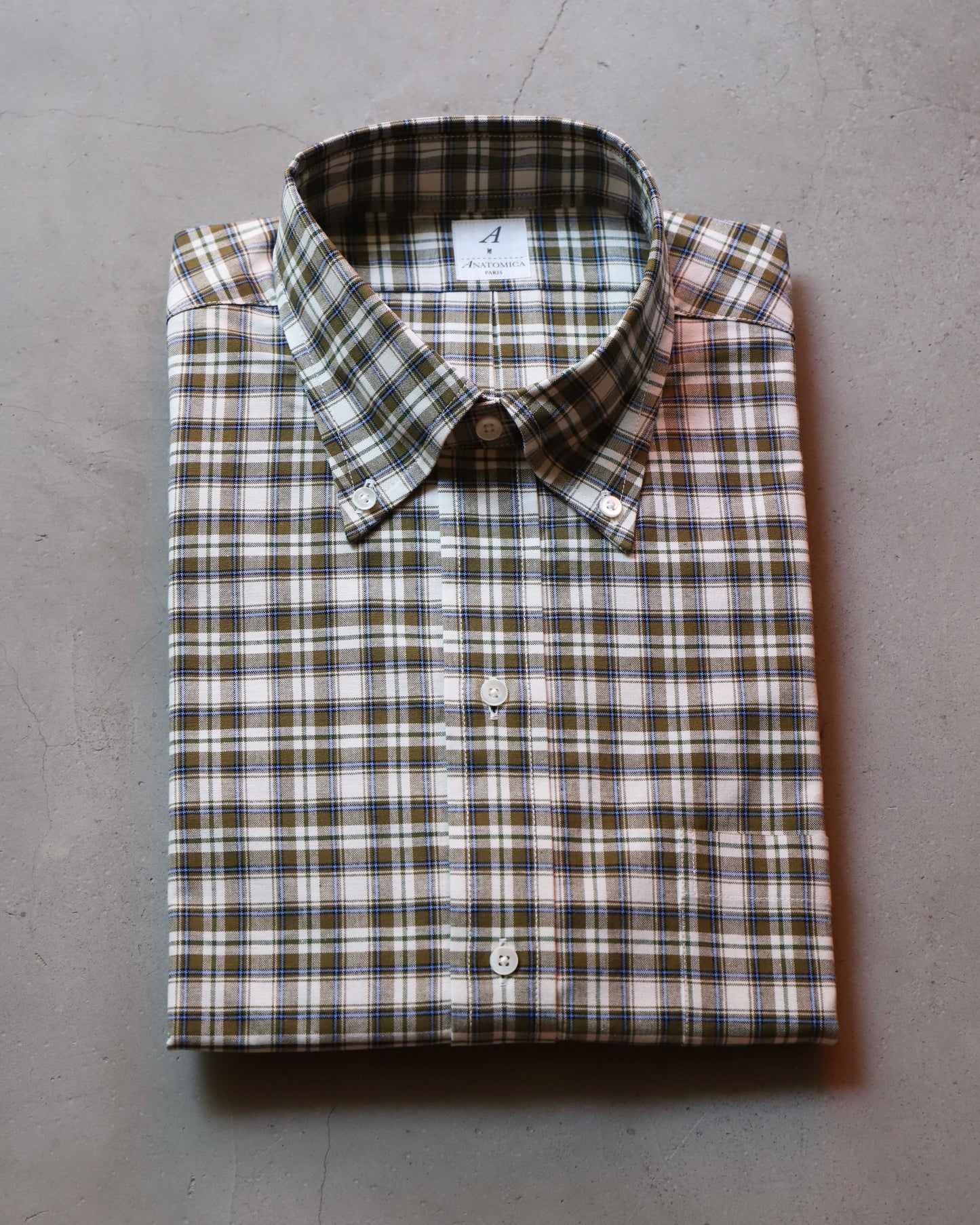 【 24FW 】ANATOMICA BD SHIRT BB PLAID / OLIVE