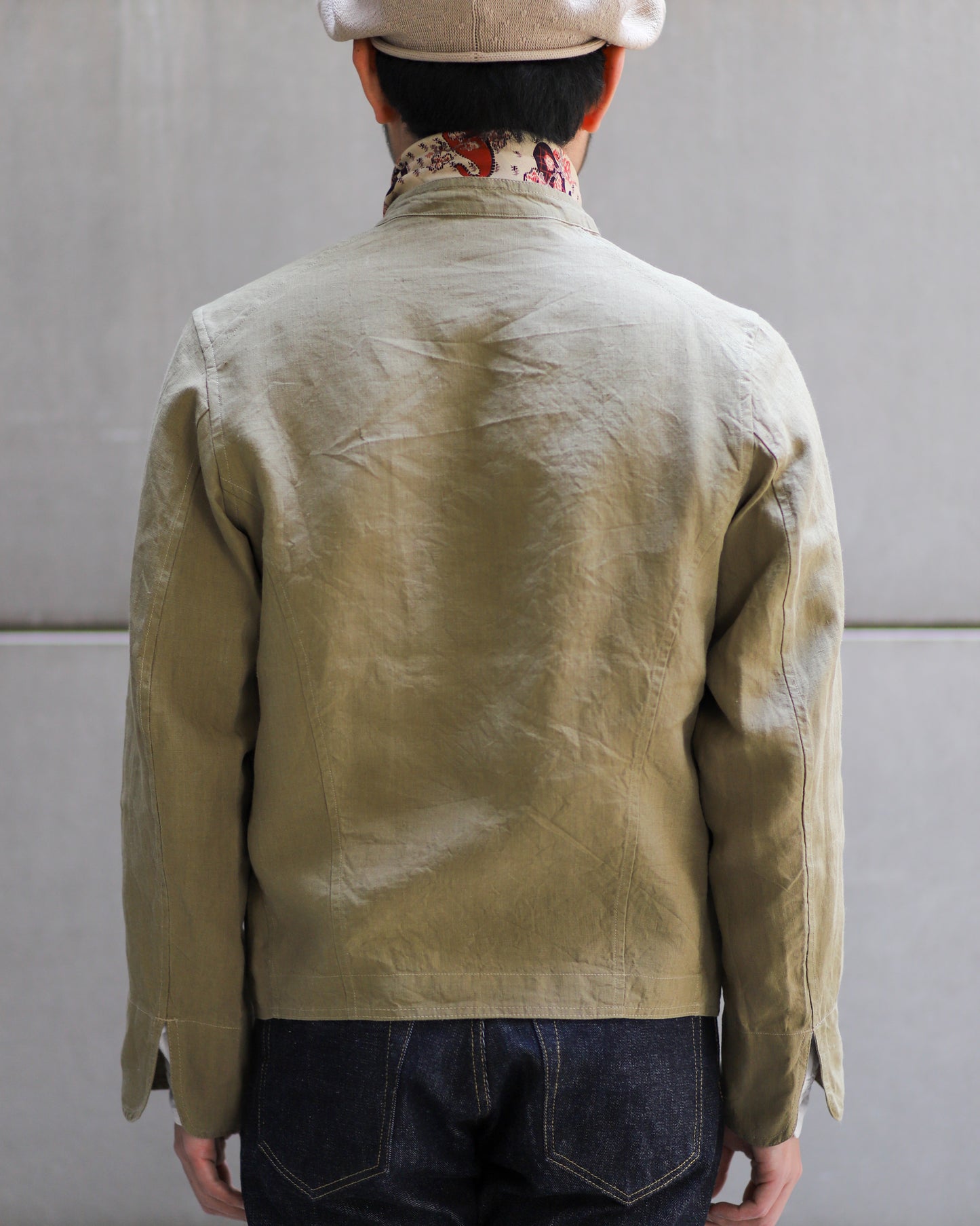 【 26SS FRENCH GARMENTS 】ANATOMICA DOLMAN JACKET LINEN / SAGE ※福岡限定カラー