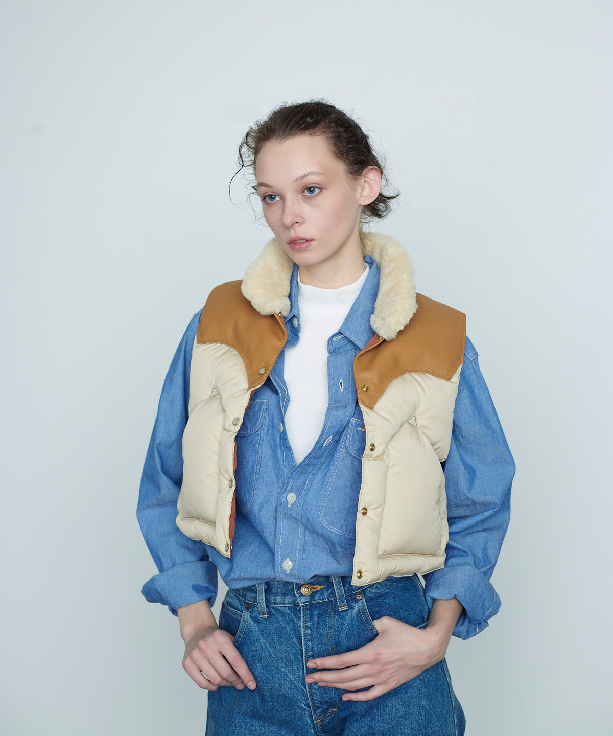 【 25FW 】RMFC HERITAGE ANNELLE VEST / L.BEIGE