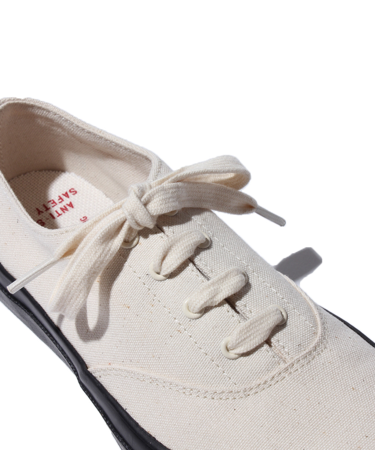 【 NEW PRICE 】WAKOUWA CANVAS OX LOW BLACK SOLE / NATURAL