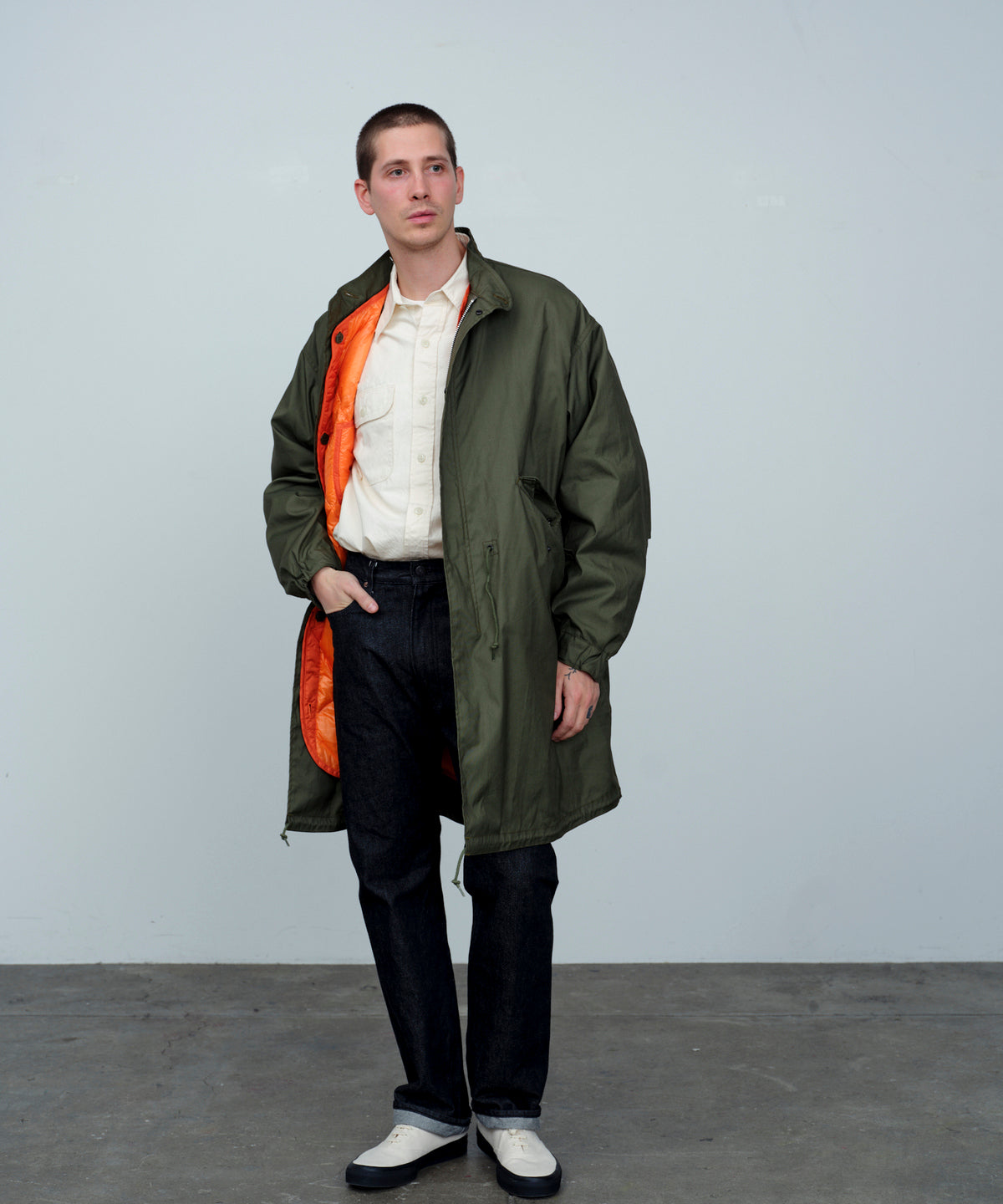 【 25FW 】RMFC M65 FISHTAIL VTG POPLIN with LINER / OLIVE