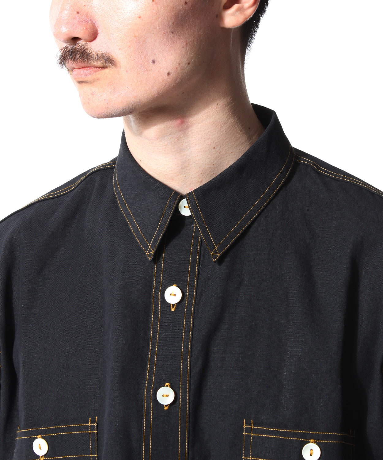 BIGYANK SHIRT C1919 PULLOVER / BLACK