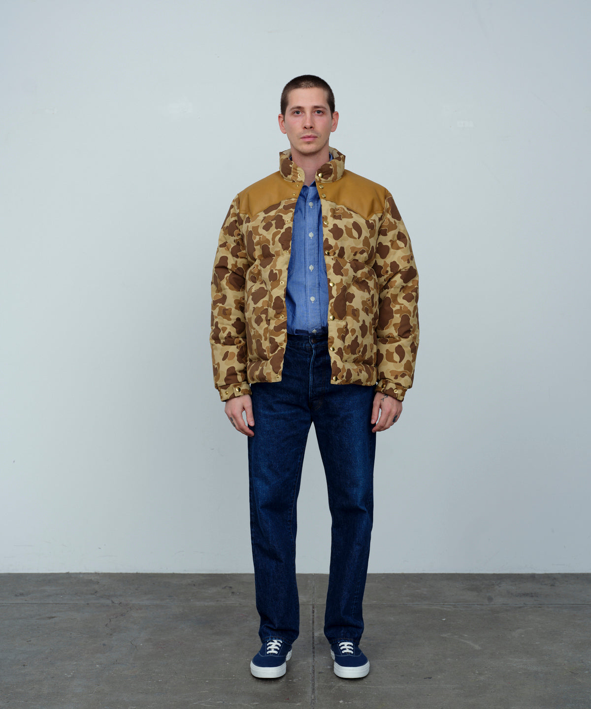 【 25FW 】RMFC HERITAGE DOWN JACKET HUNTER CAMO / BROWN