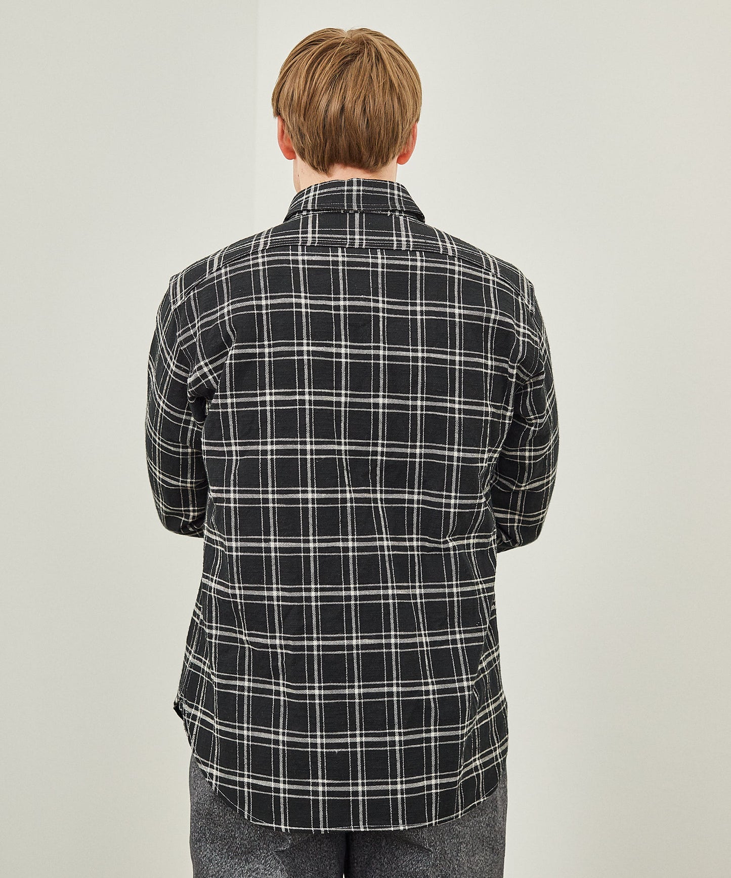 【 24FW 】BIGYANK 1942 SHIRT PLAID FLANNEL / BLACK