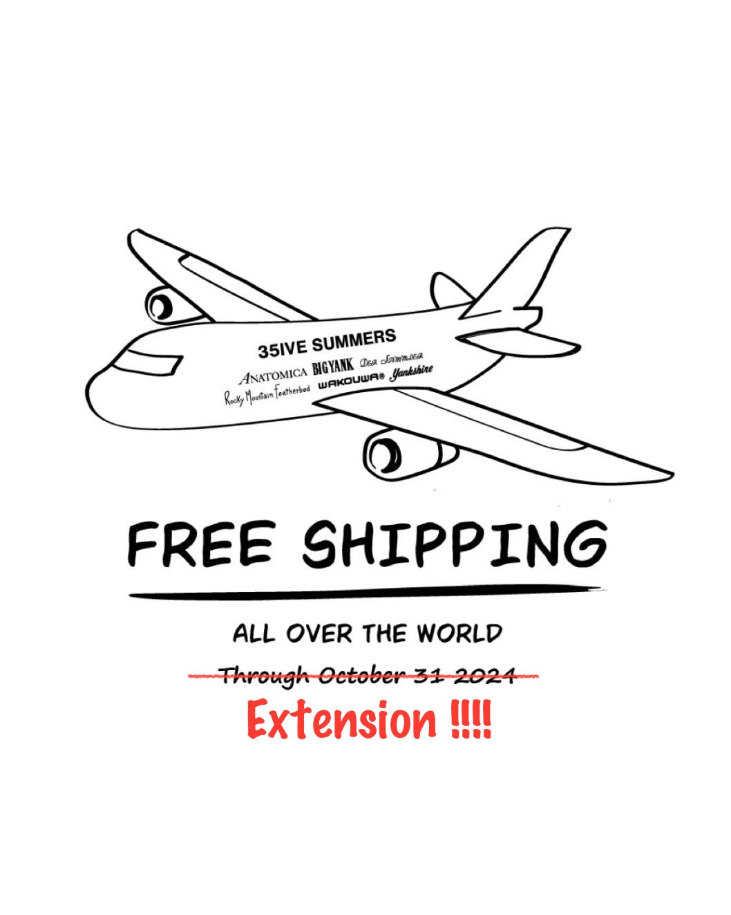 ★Extension !!★Free International Shipping Campaign