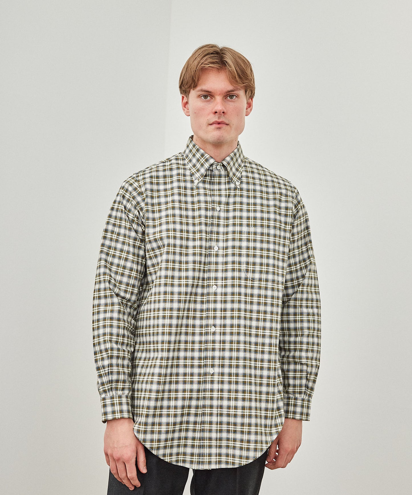 【 24FW 】ANATOMICA BD SHIRT BB PLAID / OLIVE