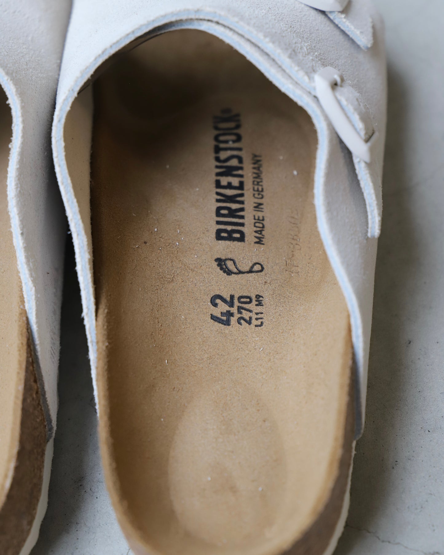 【 24FW 】BIRKENSTOCK Zürich REGULAR VL SUEDE / WHITE