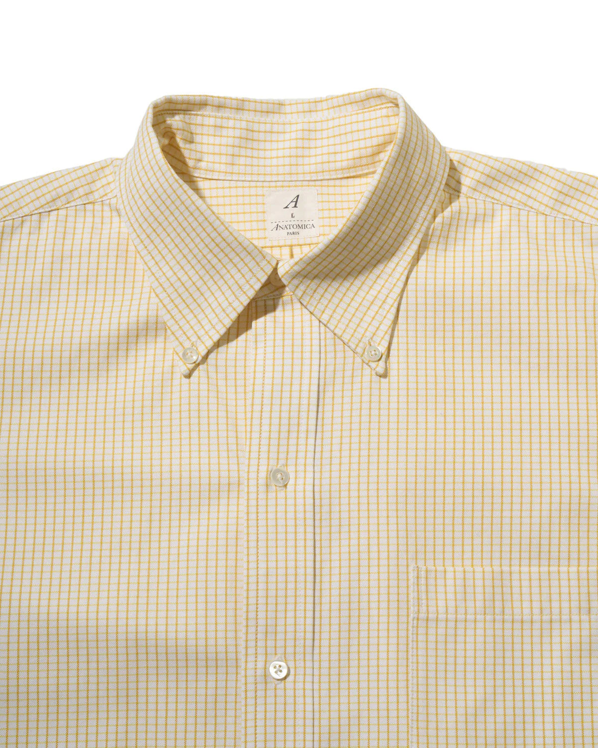 【 26SS 】ANATOMICA BD SHIRT MADISON PLAID / YELLOW