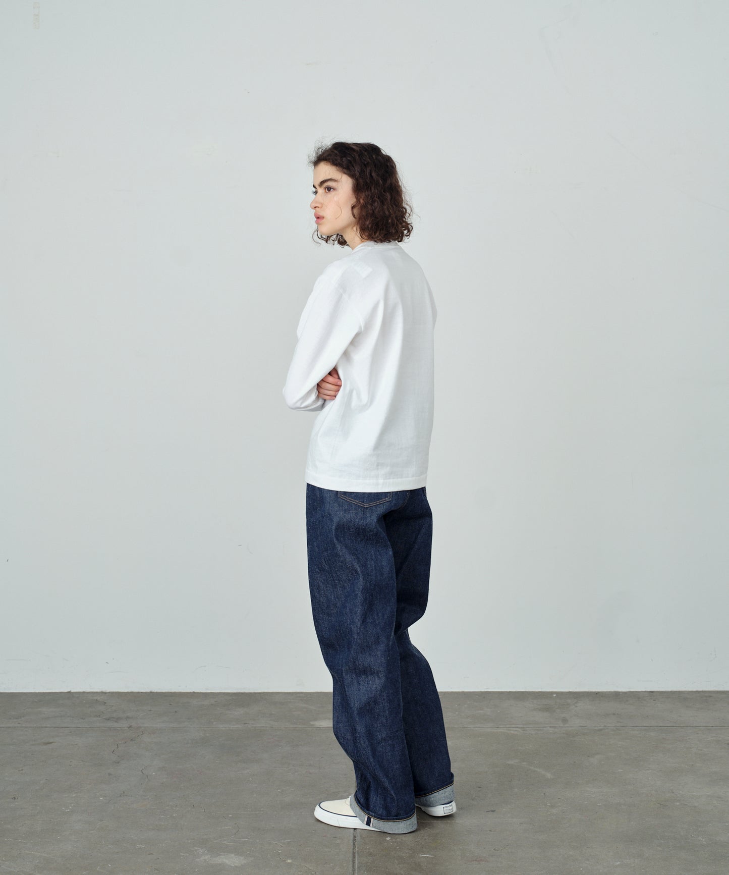 【 25FW 】ANATOMICA POCKET TEE L/S / WHITE