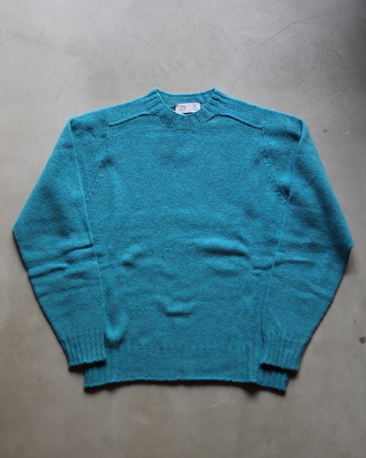 【 24FW 】Der SAMMLER × ESK ANDY CREW NECK SHETLAND / TURQUOISE