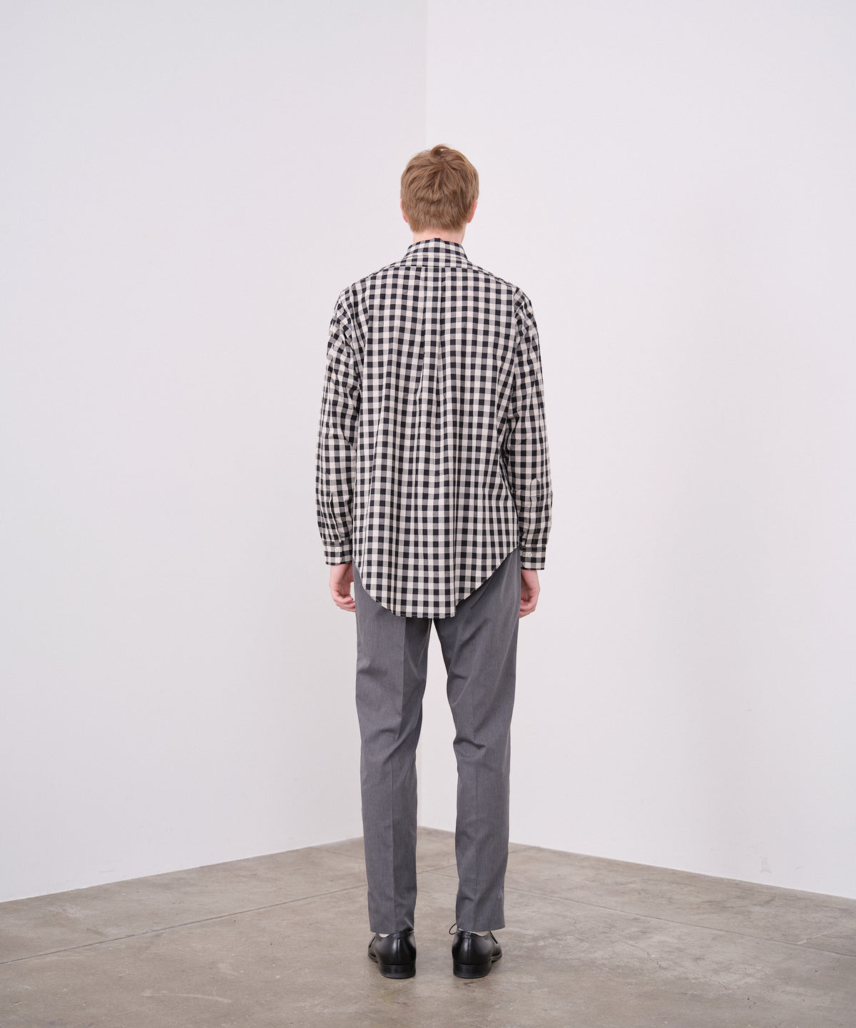 【 25SS 】ANATOMICA BD SHIRT GINGHAM / BLACK