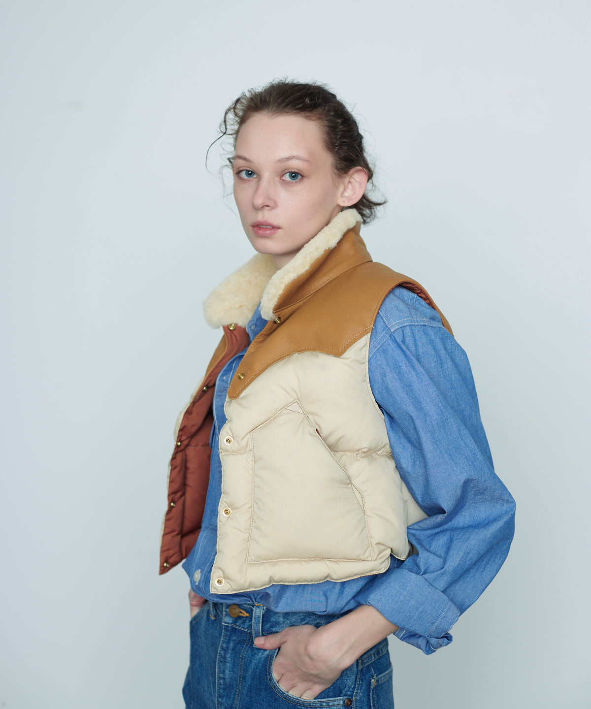 【 25FW 】RMFC HERITAGE ANNELLE VEST / L.BEIGE