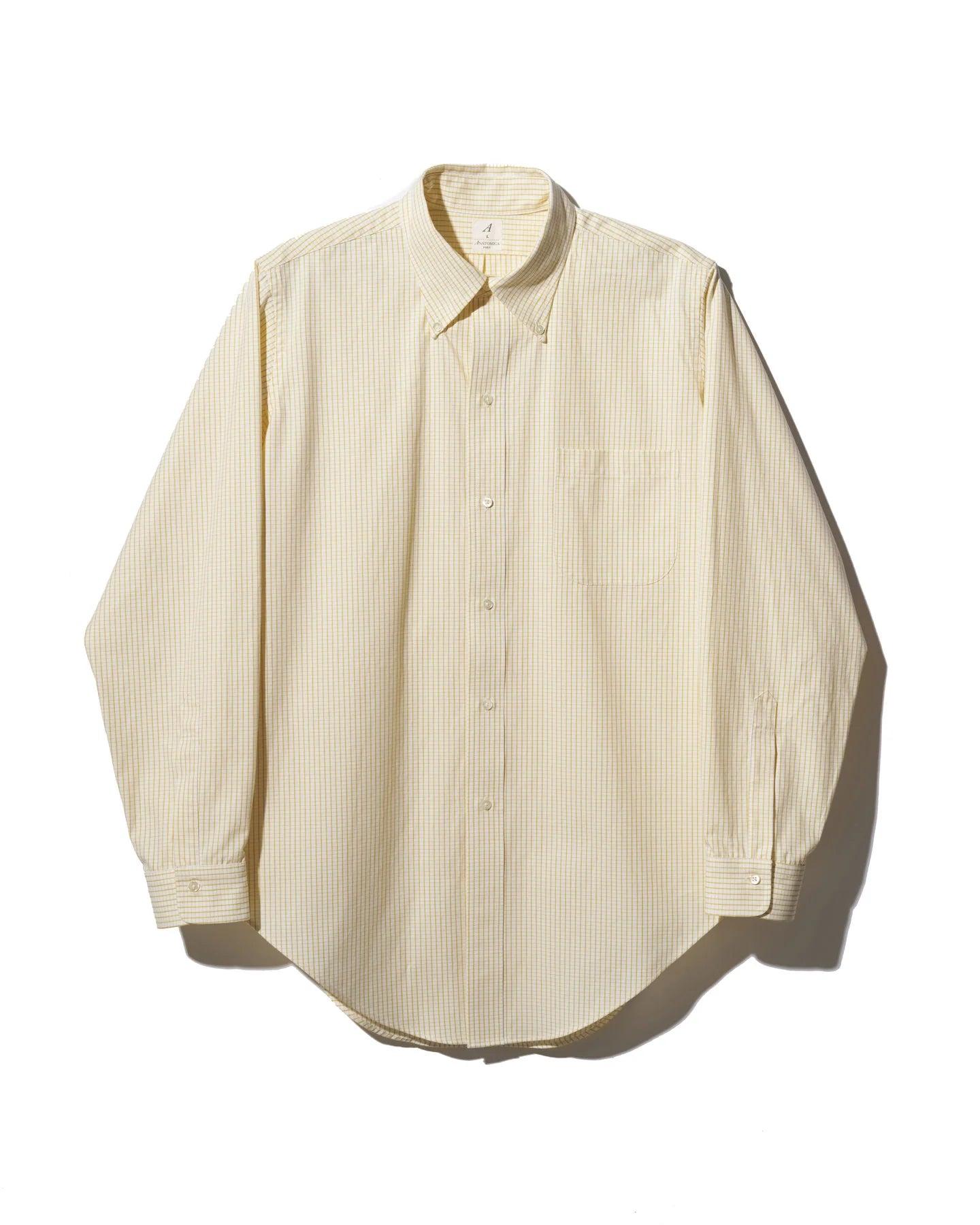 【 26SS 】ANATOMICA BD SHIRT MADISON PLAID / YELLOW