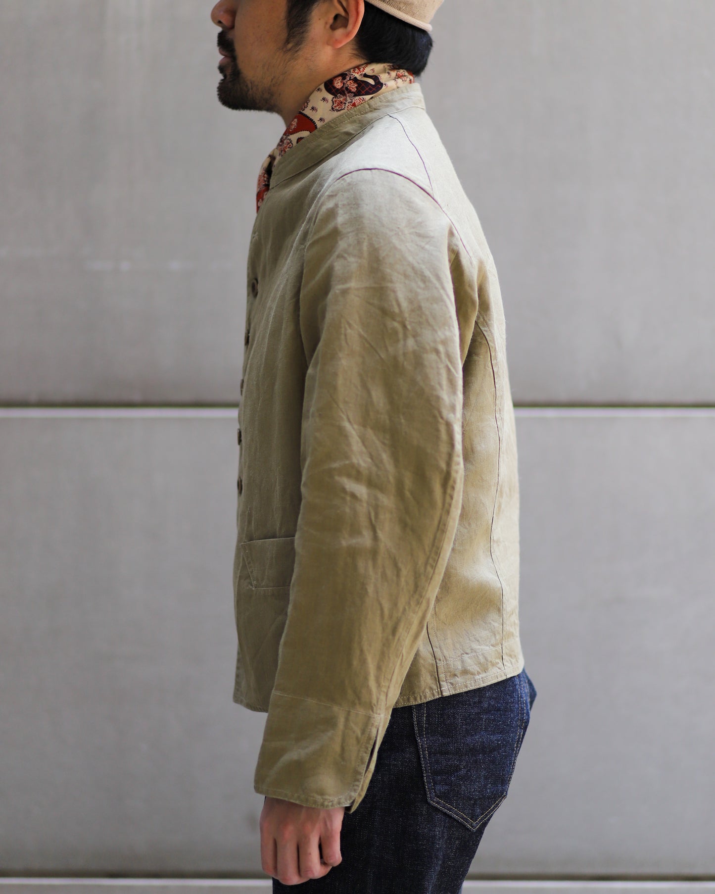【 26SS FRENCH GARMENTS 】ANATOMICA DOLMAN JACKET LINEN / SAGE ※福岡限定カラー