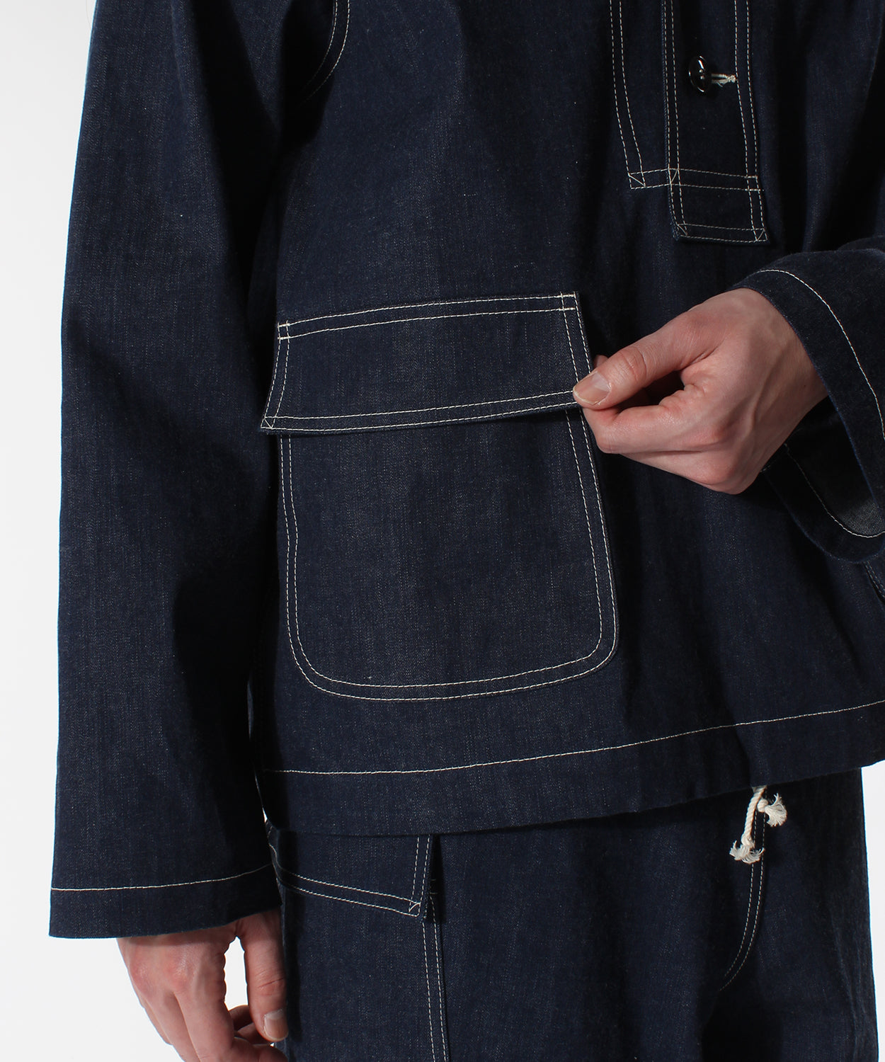 ANATOMICA USN GUNNERS PARKA / INDIGO NON WASH